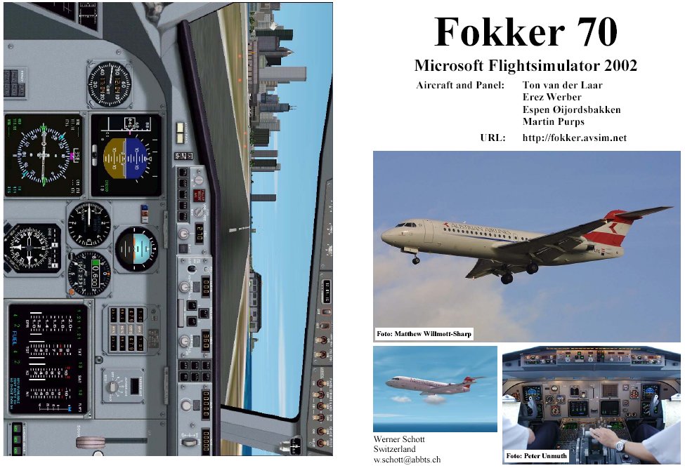 Fs2002 Manual/Checklist Fokker 70