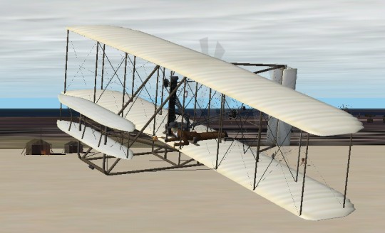 Fs2002 - 1903 Wright Flyer Version 2, Fsds V2 This Version Has An Animated Engine, Control — 1