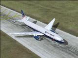Fs2004 Jetliners British Airways Boeing 777-236, Registration G-Zzza.named Sir Frank Whitt — 1