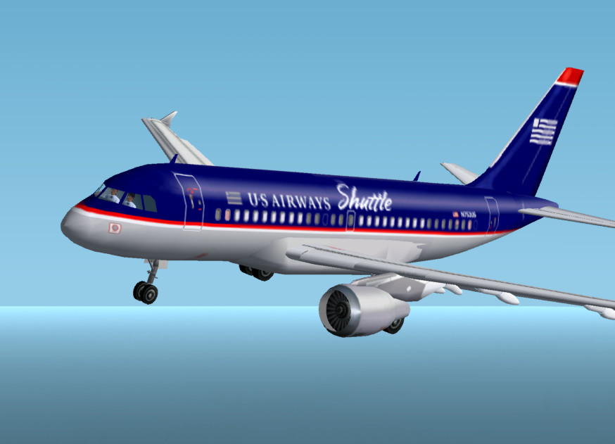 Fs2002 Airbus A319-112 Us Airways Shuttle N752Us Which Operates Between New York Laguardia