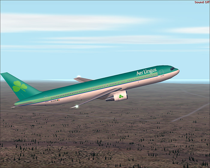 Aer Lingus B767-300Er For Fs2002 Ei-Cvg, Fictional Textures Repaint In Aer Lingus Livery, — 1