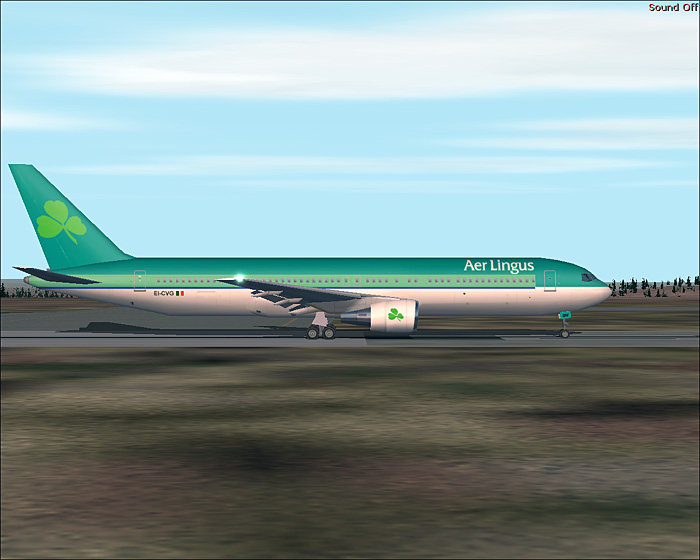 Aer Lingus B767-300Er For Fs2002 Ei-Cvg, Fictional Textures Repaint In Aer Lingus Livery,