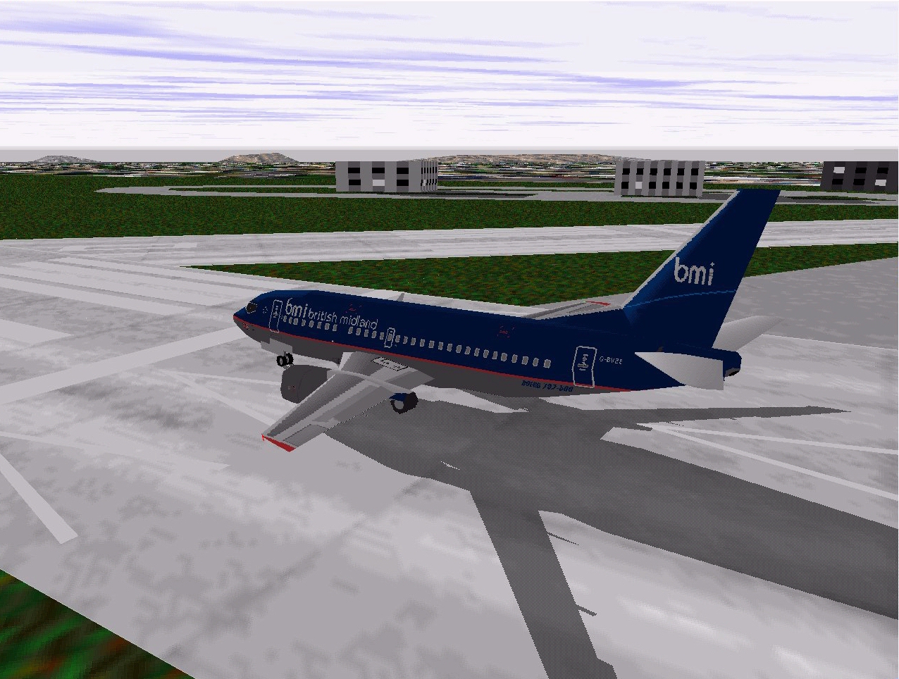 Bmi British Midland 737-500 For Fs98 Features Moving Parts, Accurate Textures Based On Pho
