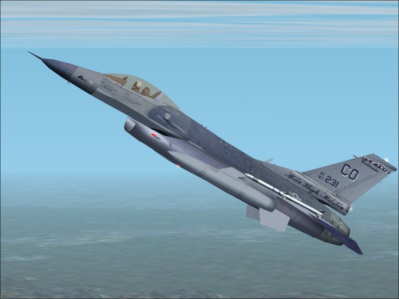 Fs2002 Aircraft - Lockheed F-16C Colorado Ang Usaf Lockheed F-16C Colorado Air National Gu