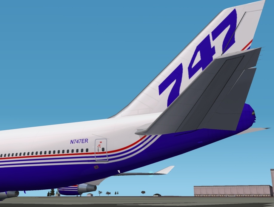 Fs2002 Boeing 747-400Er House Livery This Was The Very First 747-400Er, Registered N747Er