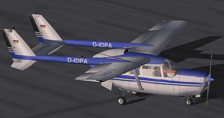 Fs2002 Cessna 337 Super Skymaster, Registration D-Idpa