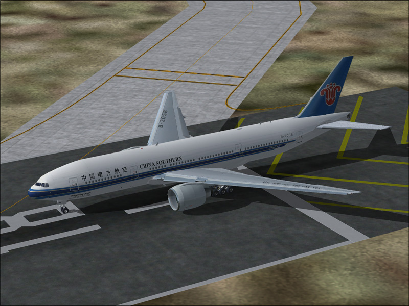 Meljet Boeing 777-200Er For Fs2002 China Southern Airlines B-2058 - Ge This Aircraft Is Ma