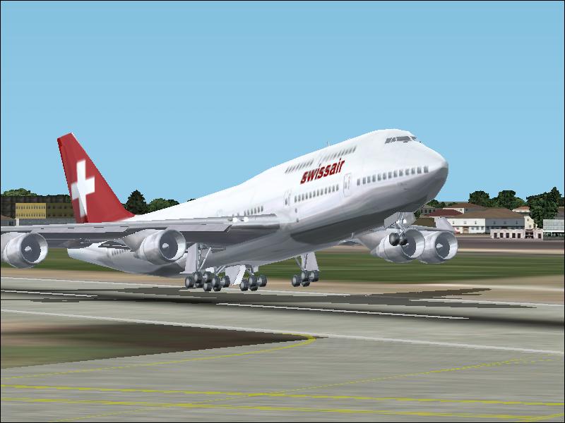 Fs2002 Swissair Boeing 747-400 Swissair Boeing 747-400.A Textures Repaint Of The Default B — 1
