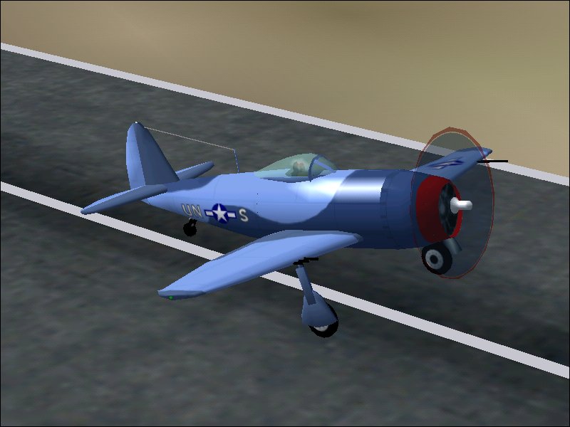 Fs2002 Pro P47 Thunderbolt This Aircraft Represents A Restored P47-D Along With An Updated