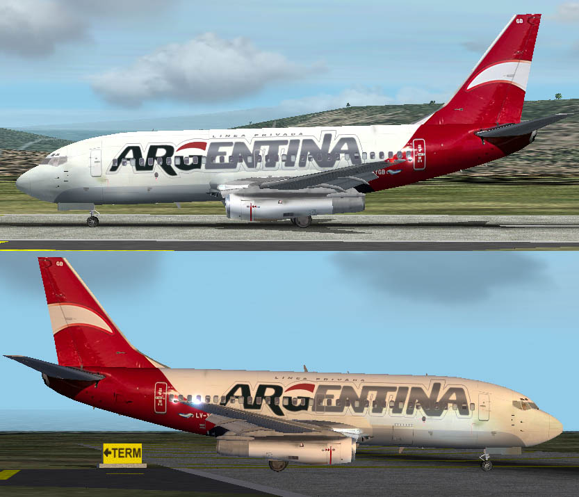 Fs2002 Photorealist Boeing 737-287B Arg (Lapa)
