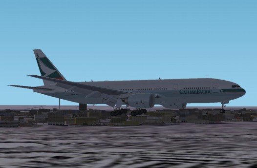 Fs2002 Cathay Pacific B-Hnc 777-200Er Boeing 777-200 For Fs2002 Version 1.0 This Is A Text