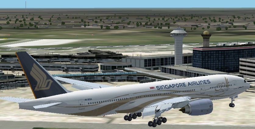 Fs2002 Singapore Airlines Jubilee 9V-Sqa 777-200Er Boeing 777-200 For Fs2002 Version 1.0 T