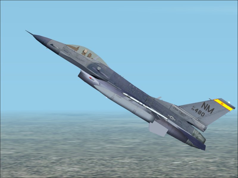 Fs2002 Aircraft - Lockheed F-16C New Mexico Ang Usaf Lockheed F-16C Fighting Falcon - New