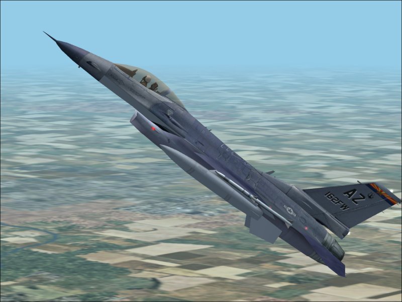 Fs2002 Aircraft - Lockheed F-16C Arizona Ang Usaf Lockheed F-16C Fighting Falcon - Arizona