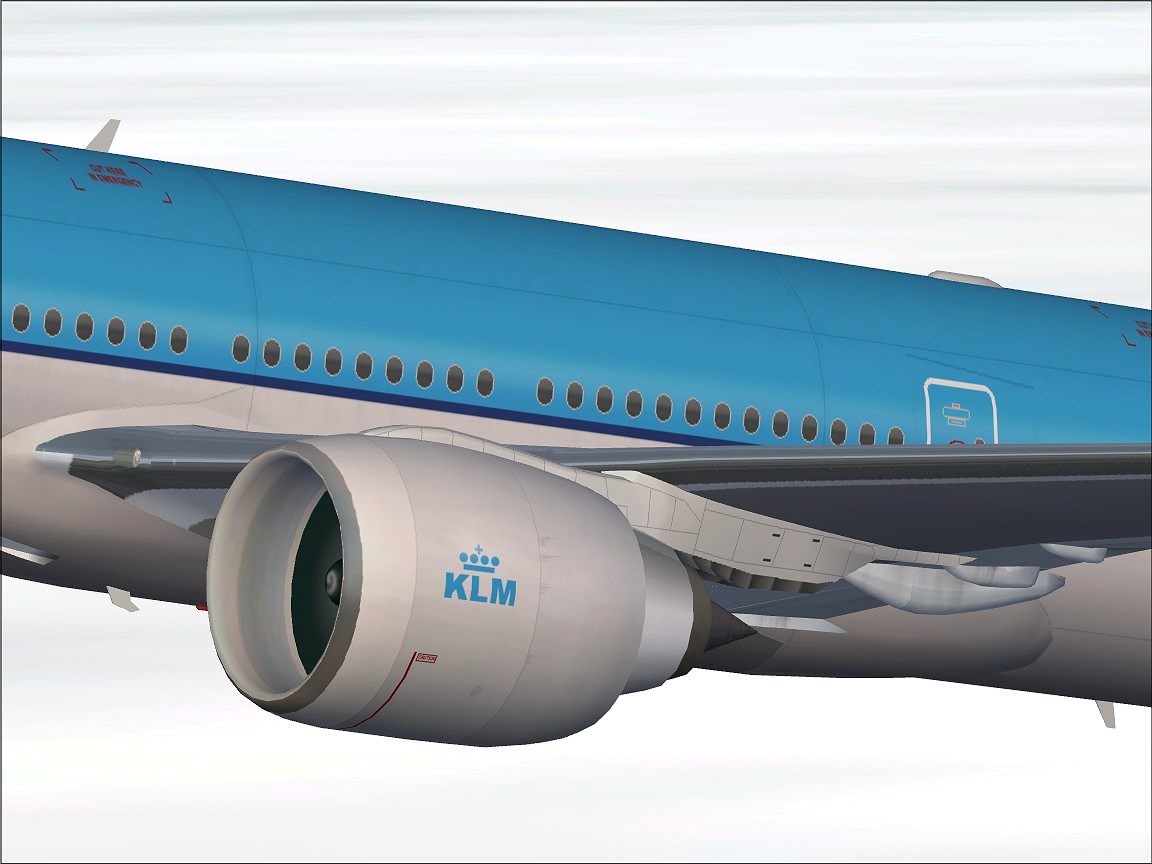 Fs2002 Meljet Boeing 777-200 In Klm New Colors Included Ae 2 High Detailed(32Bit; Without