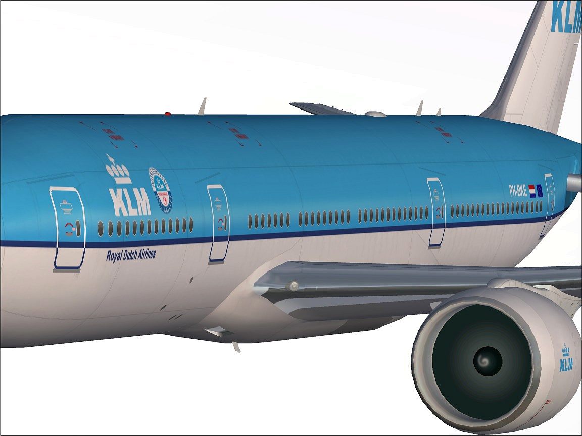 Fs2002 Meljet Boeing 777-200 In Klm New Colors Included Ae 2 High Detailed(32Bit; Without
