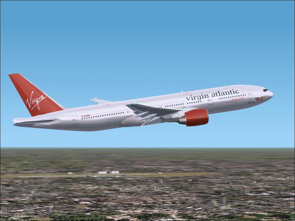 Fs2002 Virgin Atlantic Boeing 777-200, Registration G-Vhmk (Fictional) Named Atlantic Lady