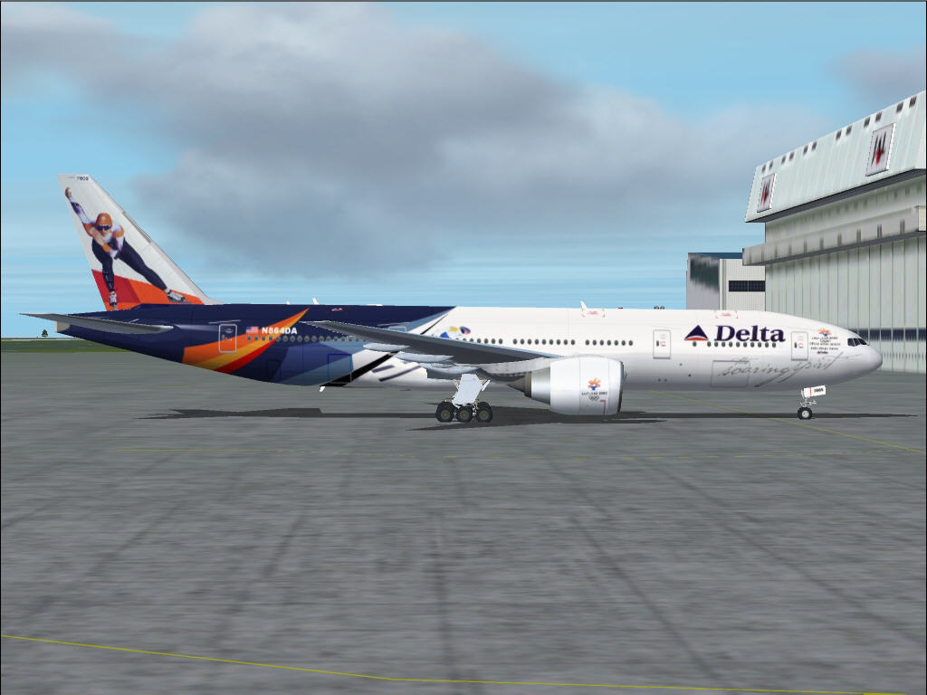 Boeing 777-200Er Aircraft Textures Repaint The Delta "Soaring Spirit" By Tom Harlaar