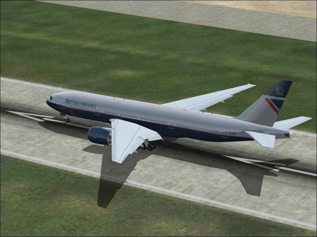 Fs2002 British Airways Boeing 777-200, Registration G-Viif
