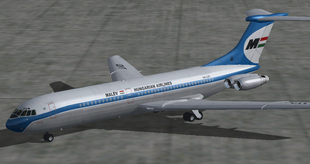Fs2002 Malev Vickers Super Vc-10 Malev (Hungarian Airlines) Vc-10 In 1980S Livery