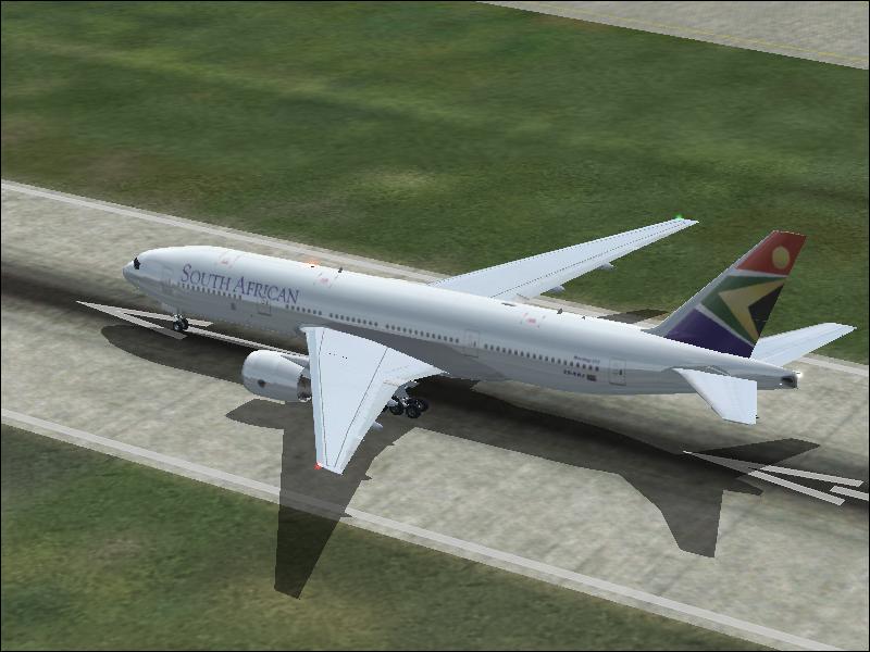 Fs2002 South African Boeing 777-200, Registration Zs-Saj(Fictional) — 1
