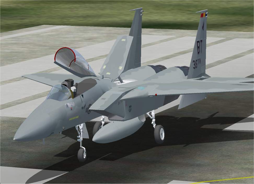 Fs2002 Gmax F-15 Eagle 36Th Tfw Usaf Aircraft By Kimitaka Nishida Repaint By Paul Barry