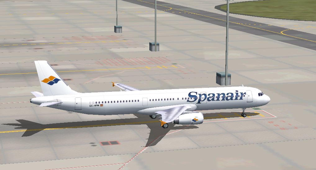 Fs2002 Airbus A320/A321 Spanair Two Frame Rate Friendly Gmax Models By Fspainter With Fds — 1