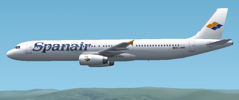 Fs2002 Airbus A320/A321 Spanair Two Frame Rate Friendly Gmax Models By Fspainter With Fds