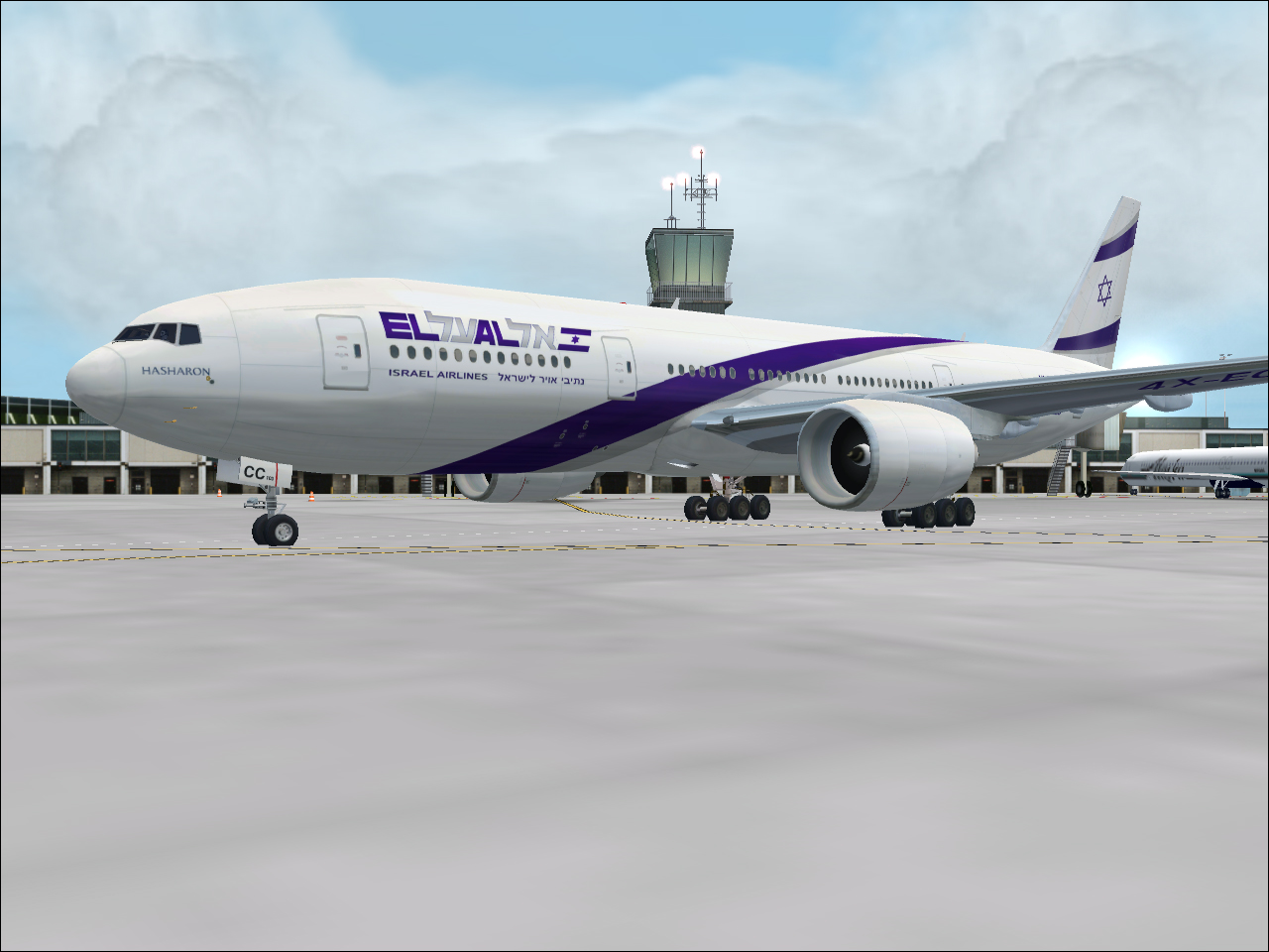 Fs2002 Aircrafts El Al 777-258Er Pro Package Fs2002 El Al Boeing 777-258Er, Includes All E — 1