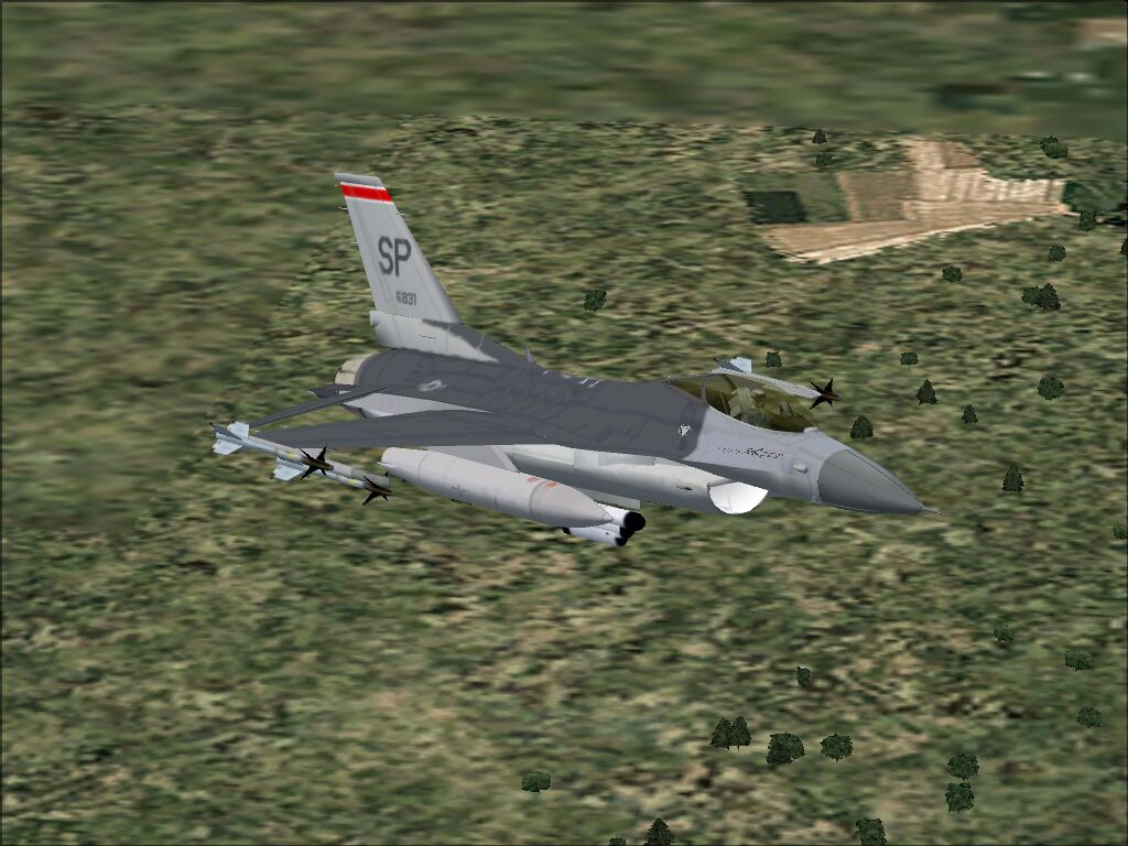 Fs2002 F-16 22Nd Fighter Squardon, Spangdahlem, Germany This Is A Repaint Aof Jamal Ingram