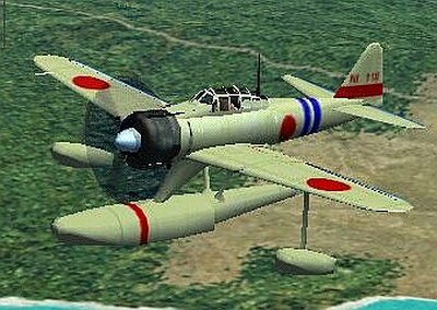 Nakajima A6M2N Rufe Fighter Floatplane For Cfs2 (And Fs2002), Version 1.0