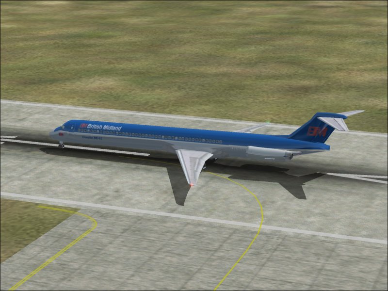 Fs2002 British Midland Mcdonnell Douglas Md-83 A Textures Repaint Of The Default Md-83.Not