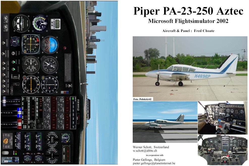 Fs2002 Manual/Checklist Piper Pa-23-250 Aztec Fs2002 Manual/Checklist Piper Pa-23-250 Azte