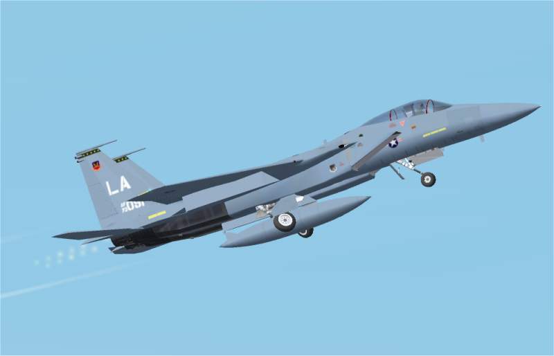 Fs2002 Usaf F-15 Eagle Of The 555Th Tfts Triple Nickel, 58Th Tftw Luke Afb Arizona
