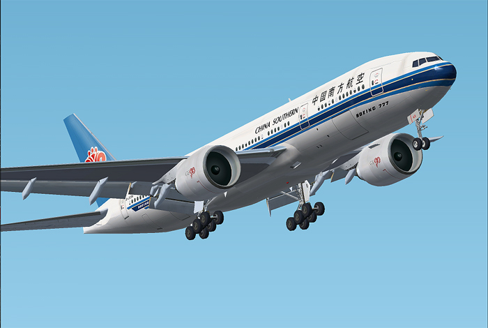 Boeing 777-200 China Southern Meljet Boeing 777-200 For Fs2002 Visual Model And Flight Dyn