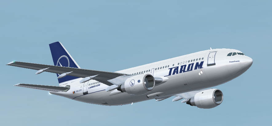 Fs2002 Tarom Airbus A310-325 Yr-Lca Transilvania, Long Range Aircraft Of Romanian Air Tran