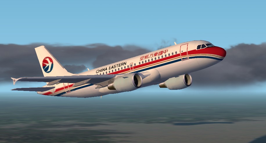 Fs2002 Airbus A319 China Eastern Airlines Frame Rate Friendly Gmax Model By Fspainter With