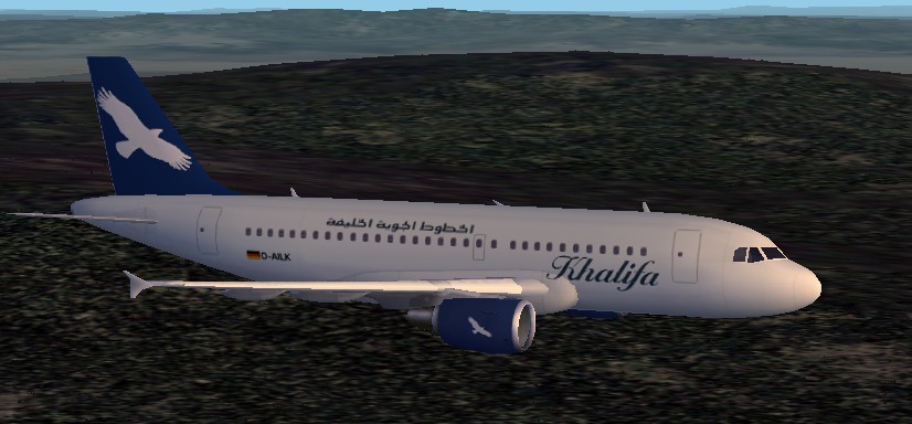 Fs2002 Airbus A319 Khalifa Airways Frame Rate Friendly Gmax Model By Fspainter With Fds By — 1