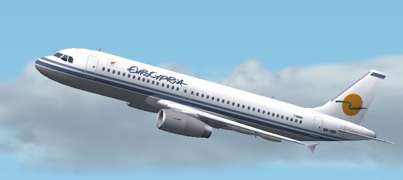 Fs2002 Airbus A320 Eurocyprus Airlines Frame Rate Friendly Gmax Model By Fspainter With Fd
