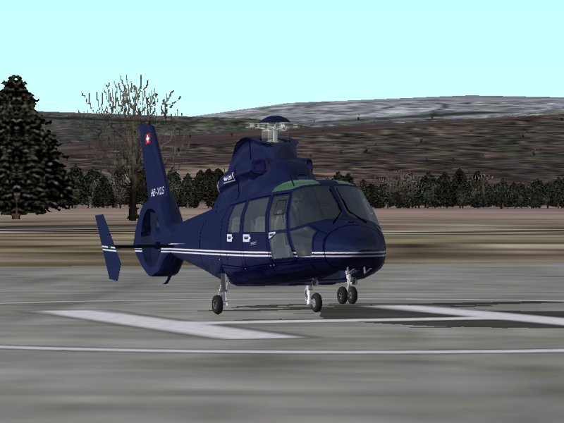 Eurocopter As365N3 Dauphin For Fs2002 Version 1.2 Heli-Link A Gmax Model With Animations,