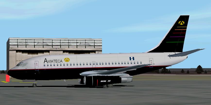 Grupo Taca B 737 200 In Aviateca Old Colors Fs2002 (Yeodesigns Boeing 737-200 V2 Final Ver