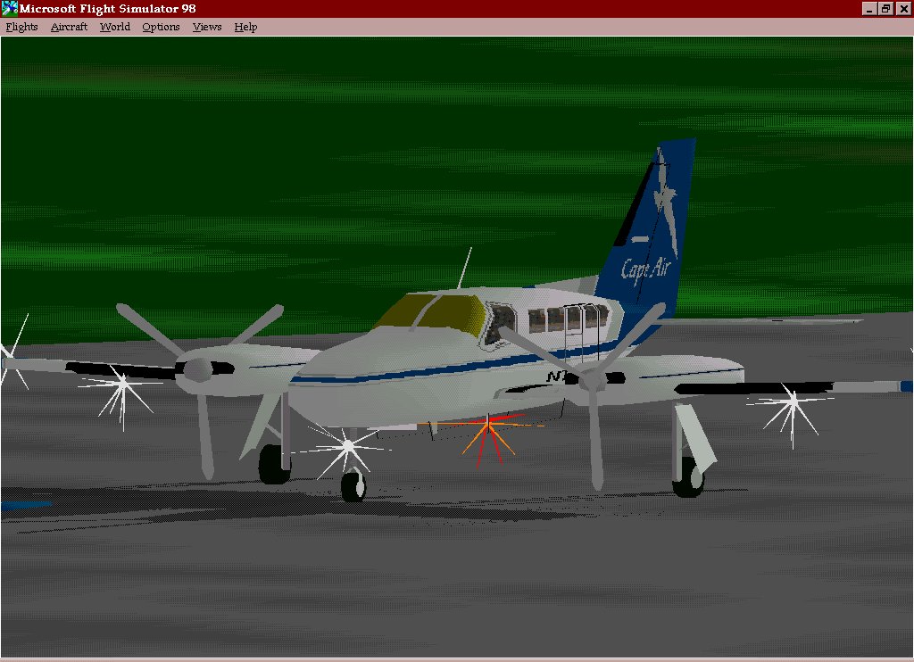 Fs98 Cessna 402-C Af99 Version 6.1 The C402 Is Used By The New England Airline Cape Air Se — 1