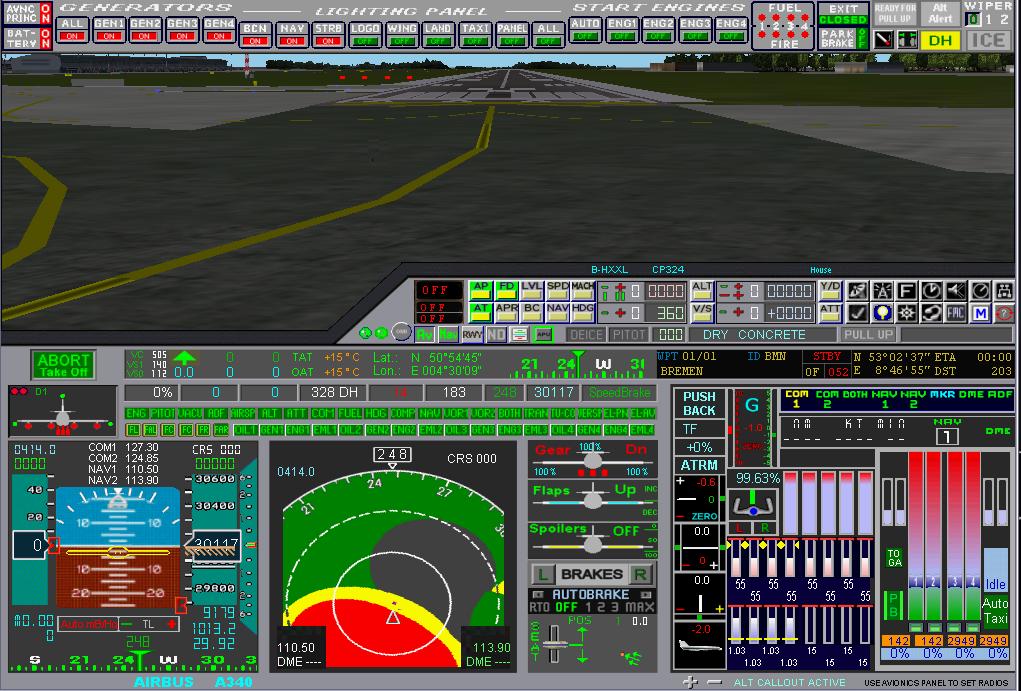 Generic Advanced Panel For 2, 3 And 4 Engines For Heavy Jets By Guy De Smet And Nick Pike