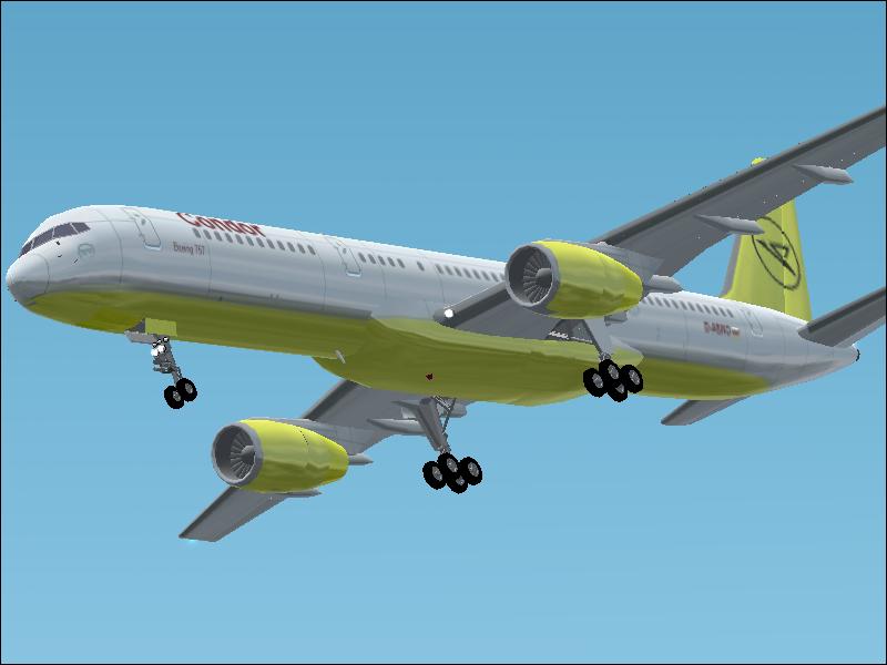 Fs2002 Condor Boeing 757-200 Condor Boeing 757-200.Includes Reflective Textures,Rolling Wh