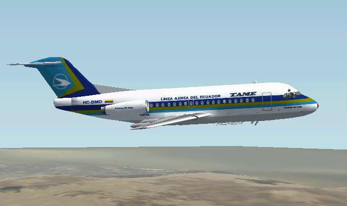 Fs2002 Fokker F28-4000 In Tame Livery — 1