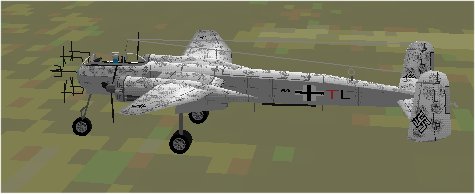For Cfs: Texture Textures Repaint Of The Nighthunter Heinkel He-219 Uhu (Original From: Te
