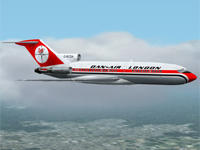 Fs2002 Textures Repaint Of The Captain Sim Boeing 727-100 In Dan-Air London Colors
