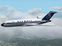 Fs2002 Captain Sim 727-100 Textures Repaint In Olympic Airways Livery