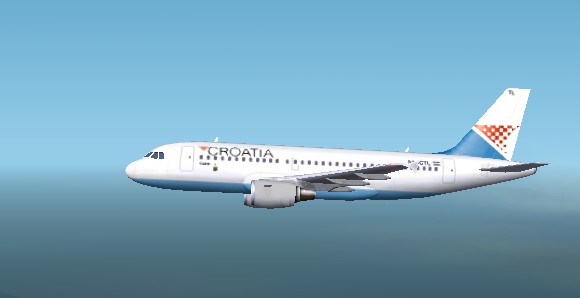 Fs2002 A319 Croatia Airlines Textures Repaint By Kai-Marcus Peschl Based On Fspainters Gma
