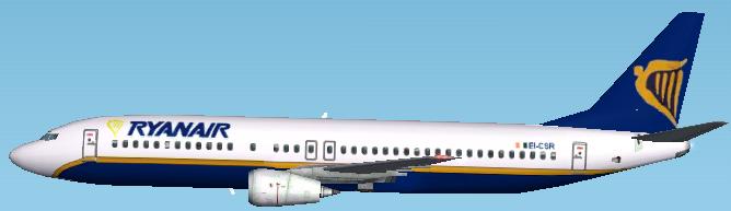 Fs2002 Ryanair Boeing 737-400 Registration Ei-Csr